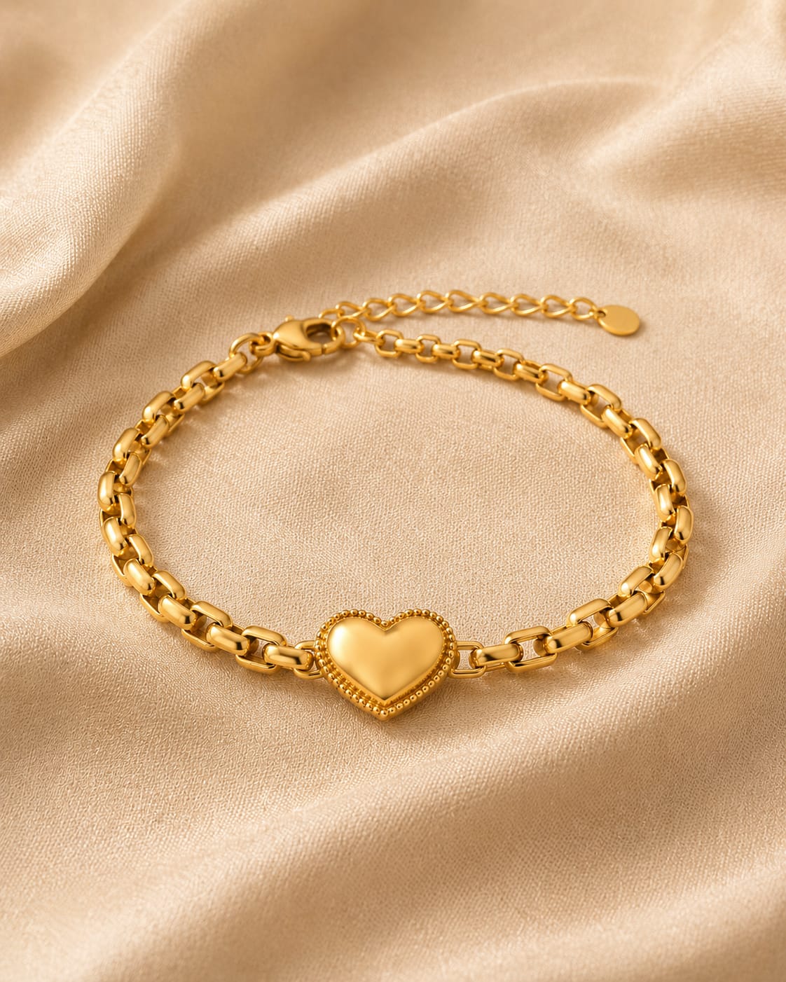 Golden Heart Promise Bracelet