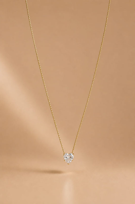 Celestia Heart Crystal Necklace
