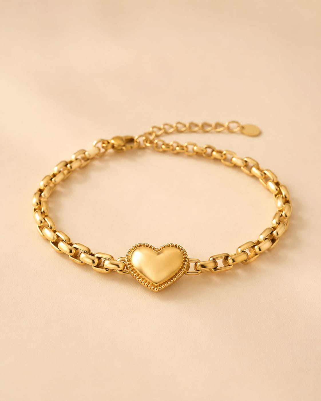 Golden Heart Promise Bracelet