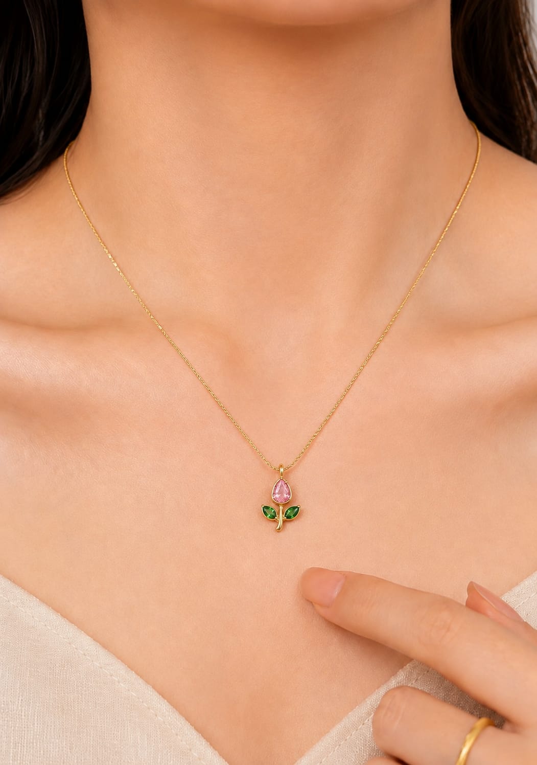 Delicate Tulip Necklace