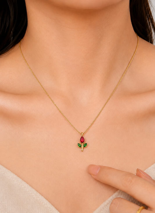 Delicate Tulip Necklace